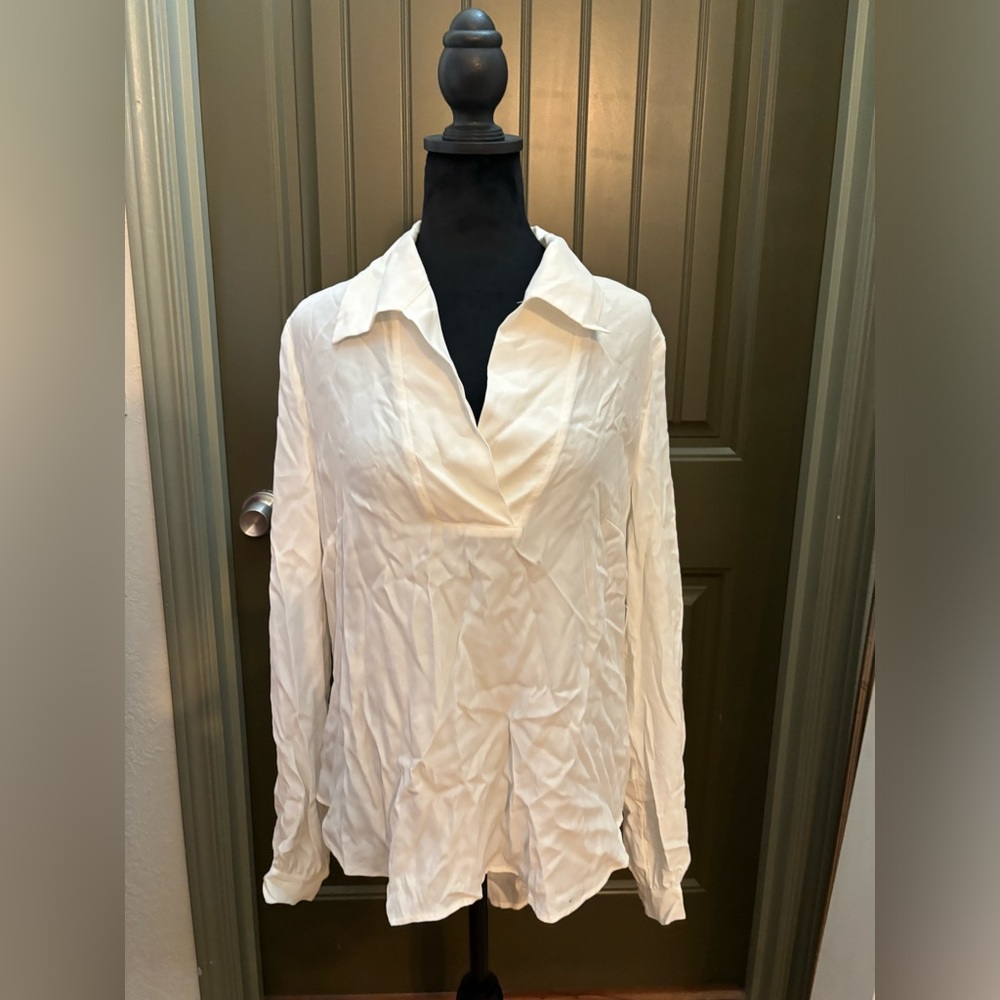 NWT Frame Tieback Collared Blouse